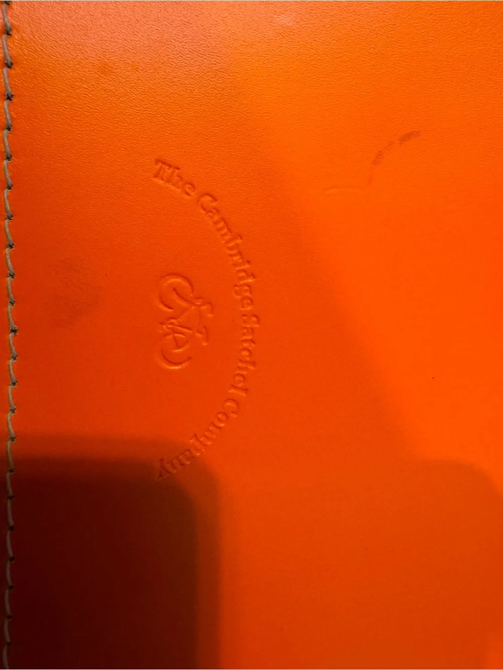 The Cambridge Satchel Company Neon Orange Leather Satchel - Add a pop of color!